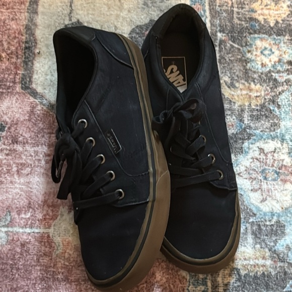 VANS Era gumsole black canvas men’s skate shoes lace up Sz 7 1/2 - Picture 5 of 12